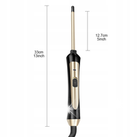 Curling Wand 9mm Cienkie włosy Curl Iron Ceramiczna lokówka beczkowa