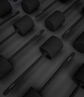 Szczotka do WC toaletowa silikonowa czarna do łazienki antybakteryjna