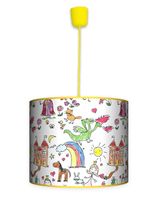 Lampa wisząca duża - Bajka (kolorowa, dla dzieci)