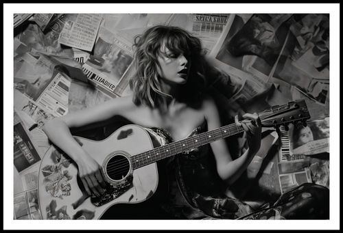 Plakat 91,5x60cm Młoda Gitarzystka na Arena.pl