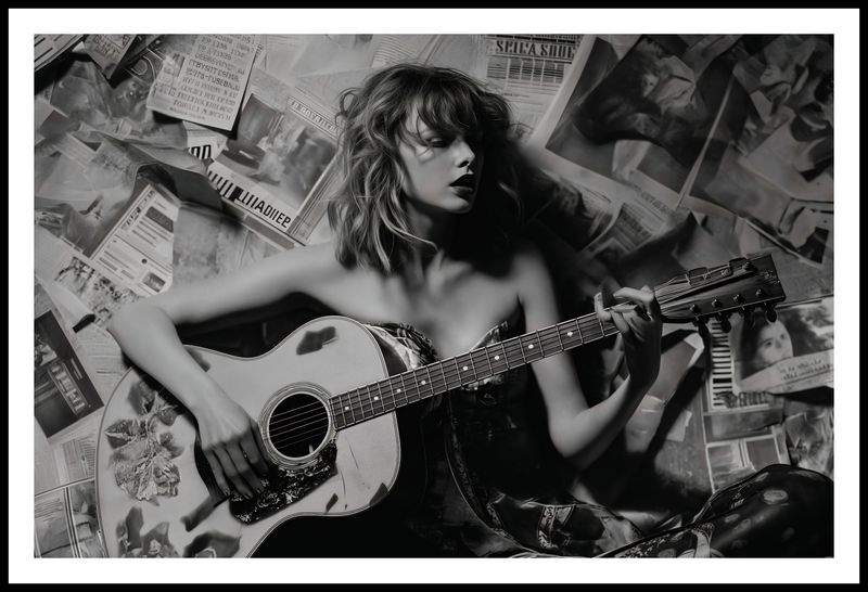 Plakat 91,5x60cm Młoda Gitarzystka zdjęcie 3