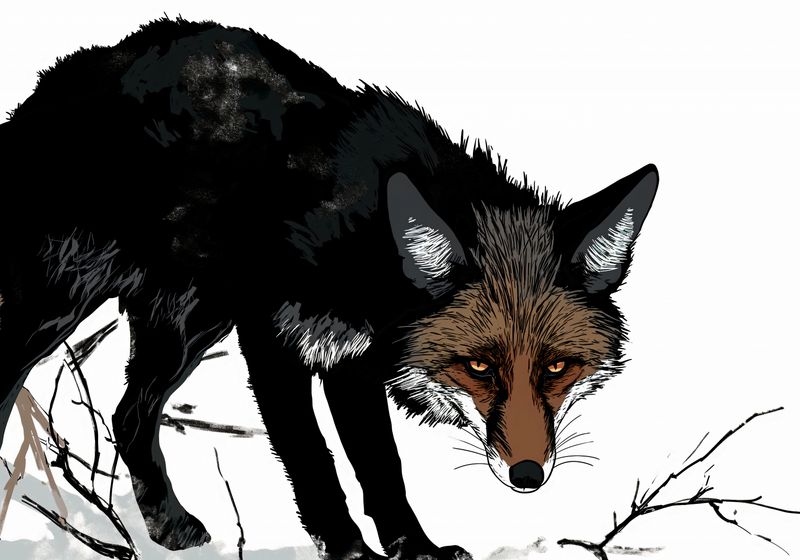 Plakat 100x70cm Nieufny Lis zdjęcie 1