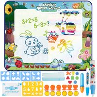 Mata Wodna Do Malowania Wodą 100x75 cm Zestaw 32 El Edukacyjna XXXL