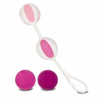gvibe geisha balls 2 pink - system treningowy mięśni kegla, 4 kulki