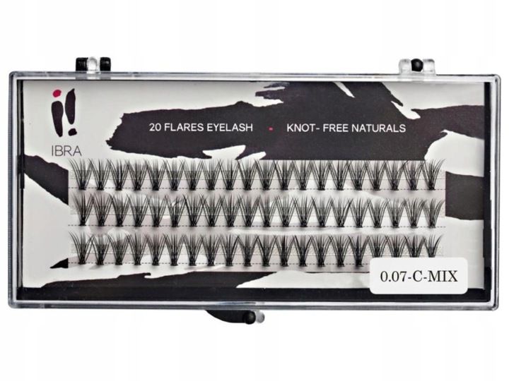 Ibra Kępki sztucznych rzęs DOUBLE 0.07/C/MIX zdjęcie 4