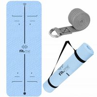 MATA DO ĆWICZEŃ JOGI PILATESU GIMNASTYCZNA TPE ANTYPOŚLIZGOWA ZE WZOREM