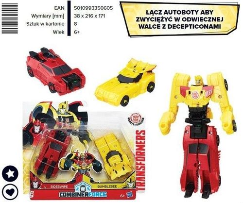 TRANSFORMERS RID CRASH COMBINERS SIDESWIPE I BUMBLEBEE na Arena.pl