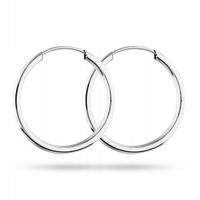 KLASYK. KOLCZYKI KOŁA 25 MM, SREBRO 925 47247