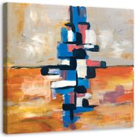 Emaga Obraz na płótnie, Kolorowa piramida - 50x50