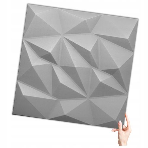 Kaseton Ścienny Sufitowy 3D SZARE Panele Ścienne 50x50 0,25m2 BRYLANT na Arena.pl