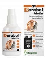 VETOQUINOL Kerabol Biotin - na sierść i skórę 20ml