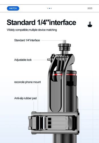 C18 Odłączany uchwyt Bardzo długi selfie Bluetooth Statyw Stabilizator na Arena.pl