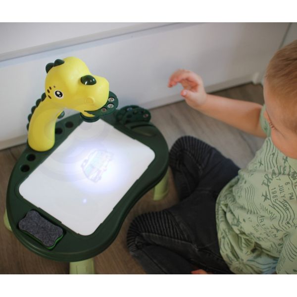 WOOPIE Tablica do Rysowania Projektor Dinozaur 24 Wzory + 2 Gry zdjęcie 3