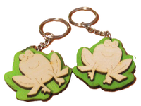 brelok 5szt. żaba 5 cm  /7951