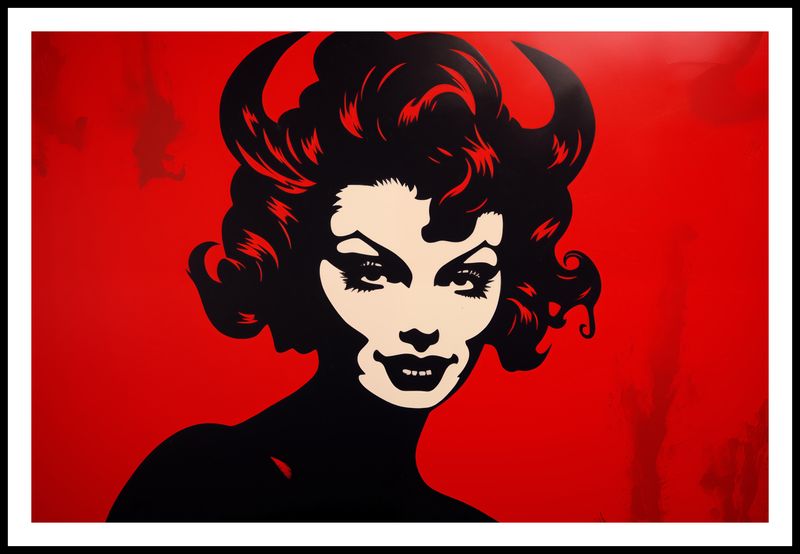 Plakat 91,5x61cm Czerwona Diablica zdjęcie 3