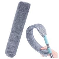 Ścierka do kurzu do miotełki płaskiej teleskopowej mikrofibra szara mała