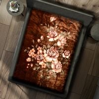 Gruby Koc Akrylowy 160X210 Bukiet 18793