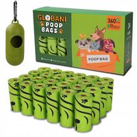 WORKI BIODEGRADOWALNE Woreczki na psie odchody BIO 360 szt.+ etui ZAPACHOWE
