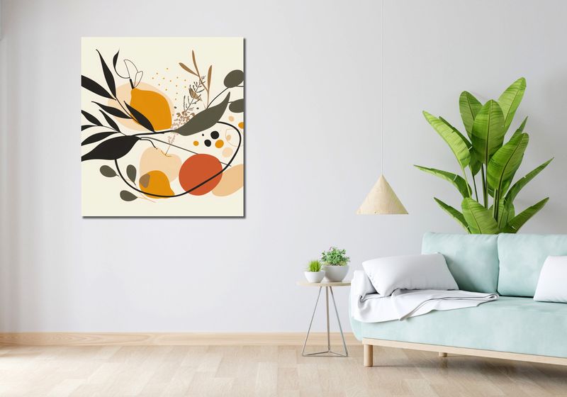 Obraz 90x100cm Botaniczny Wir zdjęcie 2