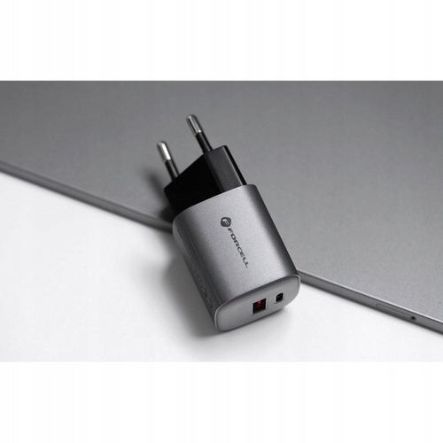 Szybka ładowarka sieciowa USB-C USB-A QC PD 33W Forcell kostka do ładowania na Arena.pl
