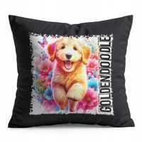 PODUSZKA CZARNA PREZENT - PIES PSY PIESEK RASA GOLDENDOODLE