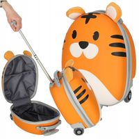 WALIZKA PODRÓŻNA DLA DZIECI BAGAŻ PODRĘCZNY DZIECIĘCY NA KÓŁKACH TYGRYS