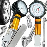 PISTOLET DO POMPOWANIA KÓŁ OPON PNEUMATYCZNY Z MANOMETREM KOMPRESORA POMPKA