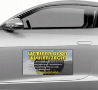 MAGNES na samochód MATA MAGNETYCZNA REKLAMA 30x60 CM WYMIANA OPON
