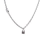 męski naszyjnik z kłódką ankier (c22/men/54ag cz)