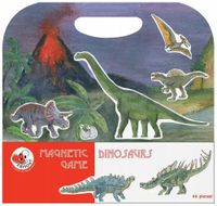 UKŁADANKA, GRA MAGNETYCZNA, DINOZAURY