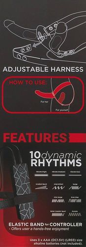 realistyczny strapon wibrujący podwójny 10tryb 17c na Arena.pl