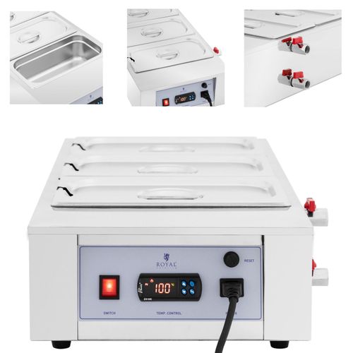 Podgrzewacz do czekolady sosów polew elektryczny 3 x 3.2 l 1500 W na Arena.pl