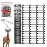 SIATKA LEŚNA ogrodzeniowa 80cm 17/15 L - ROLKA 50m - GRUBY DRUT OCYNKOWANA