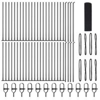 Ogrodzenie z słupkami Szary 0.4 x 100 m Stal