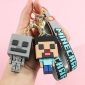 Na Stanie Minecraft Duża Kolekcja 3D Silikonowe Breloczki Zestaw Creeper Steve – BX1715-2P / 1 Set