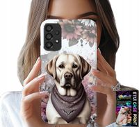 ETUI DO SAMSUNG GALAXY A23 5G - PIESEK PIESKI HUSKY PSIE WZORY + SZKŁO