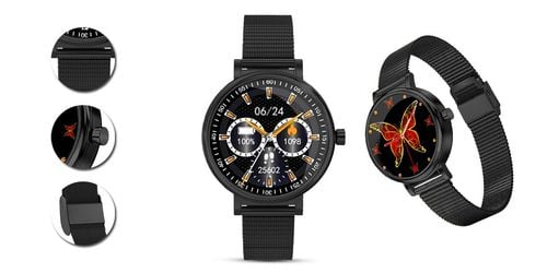zegarek damski rubicon smartwatch rnbe64-3 black na Arena.pl