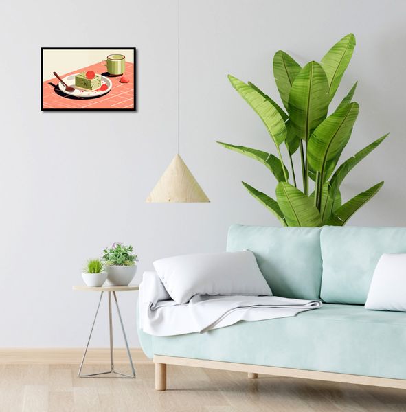 Plakat 45x30cm Deser Matcha zdjęcie 4