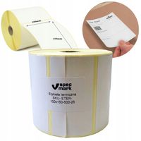 Etykiety termiczne kurierskie białe 100x150mm 500szt Zebra Godex Brother TD