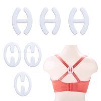 Klamry klipsy do ramiączek biustonosza stanika małe spinki zestaw 6 sztuk