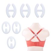 Klamry klipsy do ramiączek biustonosza stanika małe spinki zestaw 6 sztuk