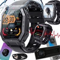 SMARTWATCH MĘSKI MILITARNY ROZMOWY WIELOFUNKCYJNY  WODOODPORNY