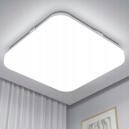 Lampa Sufitowa Plafon LED 24W 2400LM 23x23x5cm Natynkowy Biały na Arena.pl