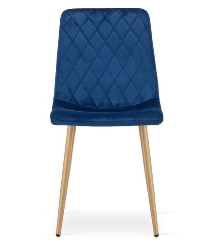 Krzesło TURIN - granat aksamit / nogi kolor drewna x 3 na Arena.pl