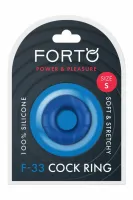 forto f-33 pierścień anatomiczny silikonowy 17mm niebieski small