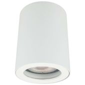 Sufitowa LAMPA tuba FARO LP-6510/1SM WH Light Prestige metalowy downlight IP65 okrągły biały