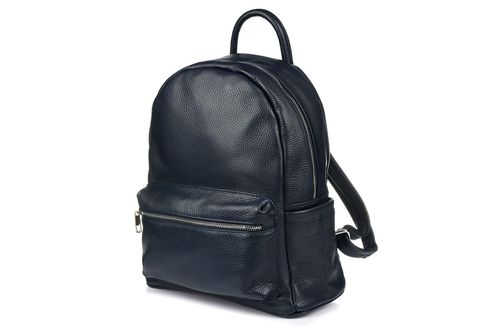 Skórzany plecak A4 duży pojemny do szkoły Włoski kremowy P16 na Arena.pl