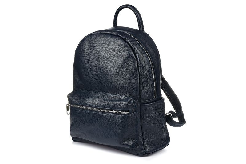 Skórzany plecak A4 duży pojemny do szkoły Włoski kremowy P16 zdjęcie 1