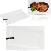 PÓŁMISEK PROSTOKĄTNY 28X17CM VIVA PORCELANOWY BIAŁY DO SERWOWANIA POTRAW
