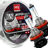 Żarówki H11 HQ Automotive +150% Więcej Światła Hyper White 55W 12V Białe